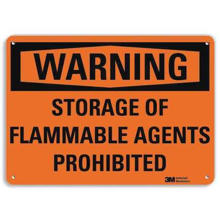 Warning Sign,storage Prohibited,10 In. H