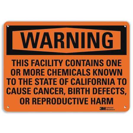 Warning Sign,surface,10 In. H X 14 In. W