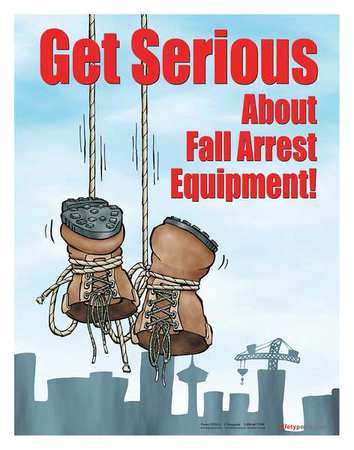 Safety Poster,get Serious About Fall,eng