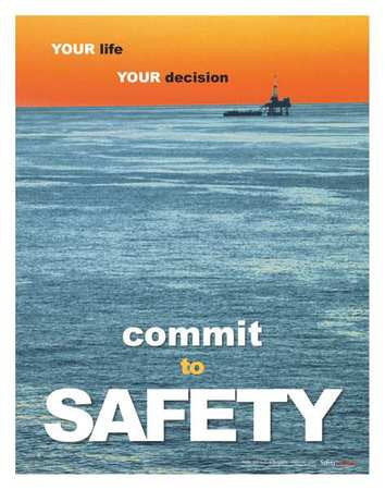 Safety Poster,commit To Safety,eng (1 Un