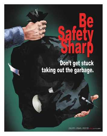 Safety Pstr,be Safety Sharp. Dont Get,en