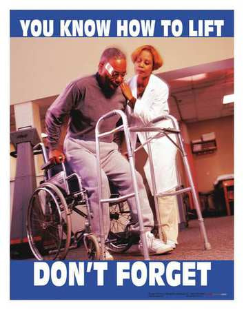 Safety Poster,you Know How To Lift,eng (