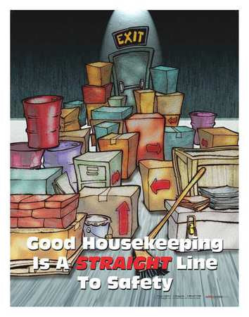 Safety Poster,good Housekeeping Is A,eng