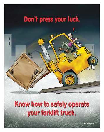 Safety Poster,dont Press Your Luck,eng (