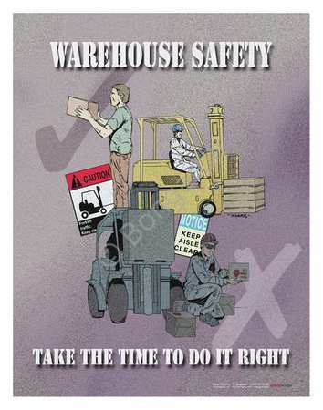 Safety Poster,warehouse Safety Take,eng