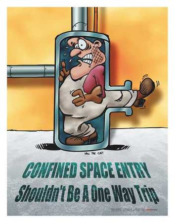 Safety Poster,confined Space Entry,eng (