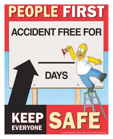 Simpsons Safety Poster,people First,eng