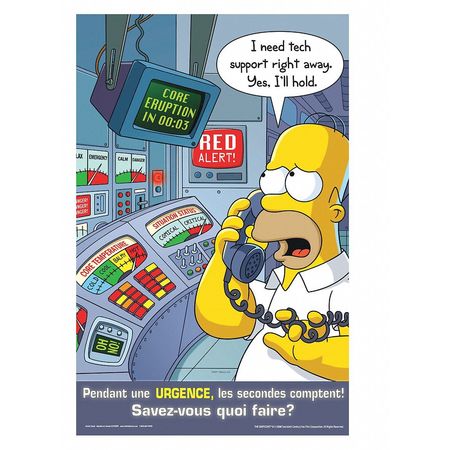 Simpsons Safety Pstr,in An Emergency,eng