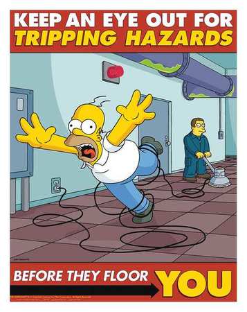 Simpsons Safety Pstr,keep An Eye Out,eng