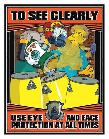 Simpsons Safety Poster,to See Clearly,en