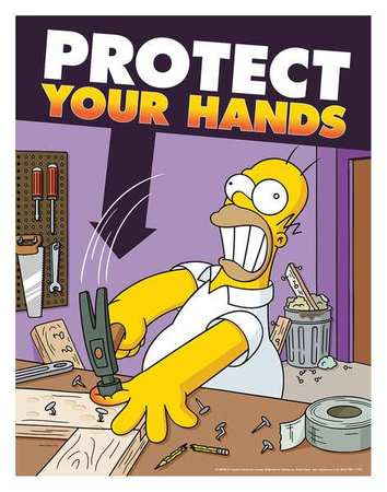 Smpsns Sfty Pstr,protect Your Hands,eng