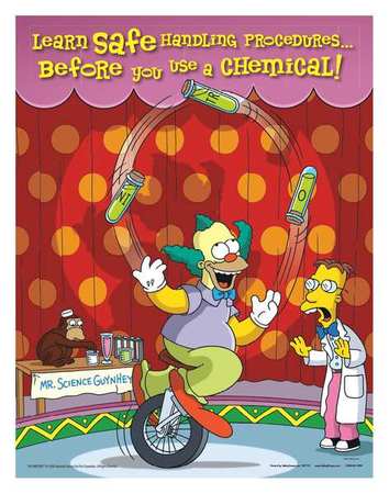 Simpsons Safety Poster,learn Safe,eng (1