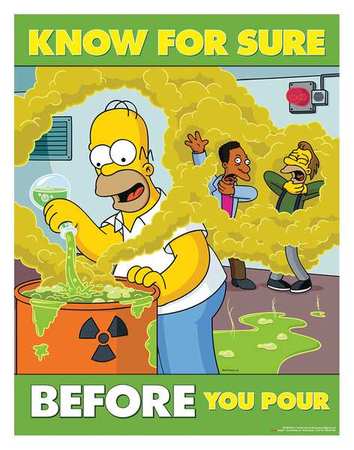 Simpsons Safety Poster,know For Sure,eng