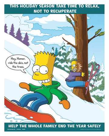 Simpsons Safety Poster,this Holiday,eng