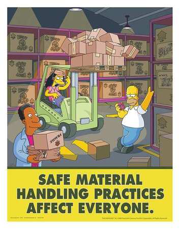 Simpsons Safety Poster,safe Material,eng