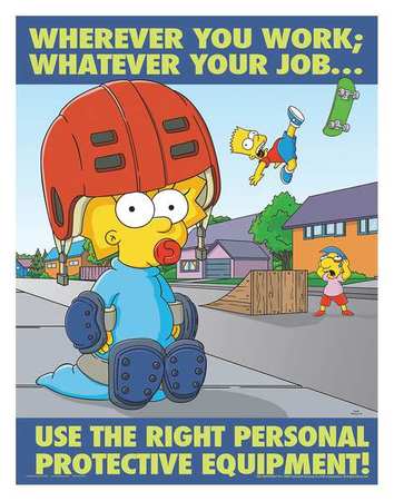 Simpsons Safety Pstr,whereve You Work,en