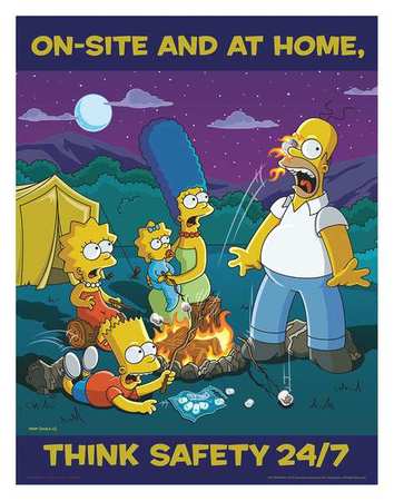 Simpsons Safety Poster,on-site,eng (1 Un