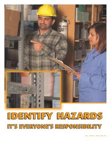 Safety Poster,identify Hazards - Its,eng