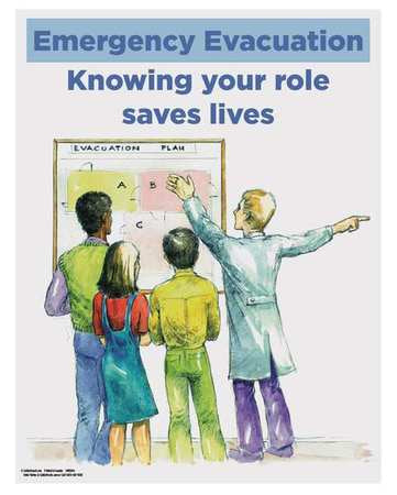 Safety Poster,emergency Evacuation,eng (