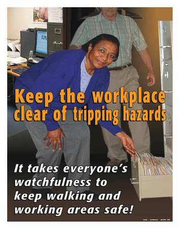 Safety Pstr,keep The Workplace Clear,eng