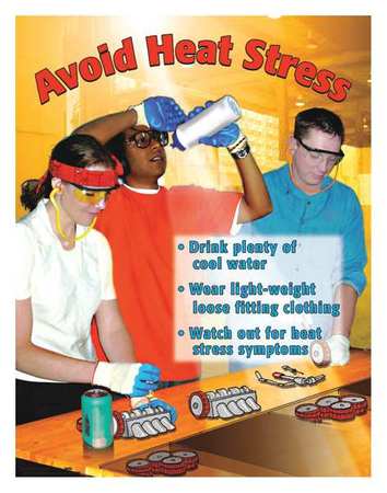 Safety Poster,avoid Heat Stress,eng (1 U