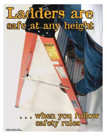 Safety Poster,ladders Are Safe At Any,en