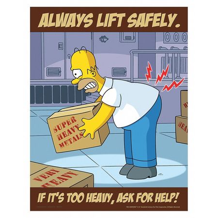 Simpsons Safety Pstr,always Lift Safe,en