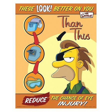 Simpsons Safety Pstr,these Look Bttr,eng