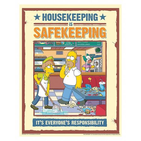 Simpsons Safety Poster,housekeeping,eng