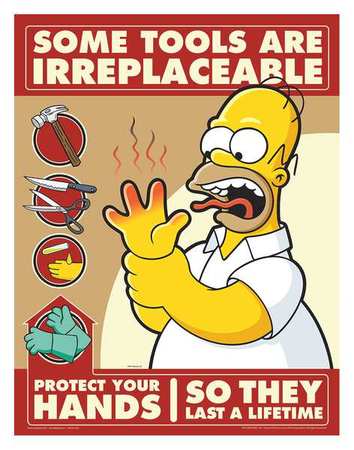 Simpsons Safety Poster,some Tools Are,en