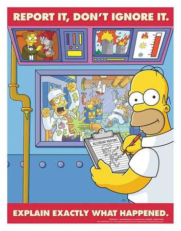 Simpsons Safety Poster,report It,eng (1