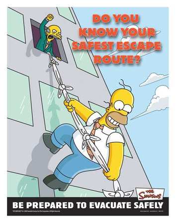 Simpsons Safety Poster,do You Know,eng (