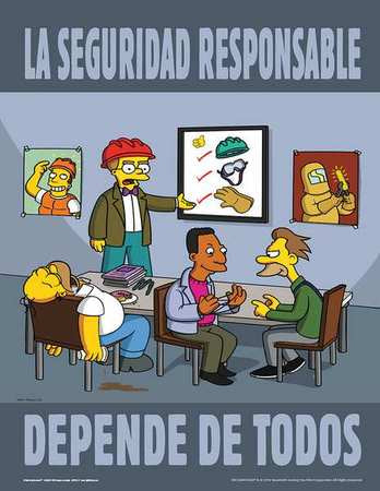 Simpsons Safety Pstr,responsabilidad,sp