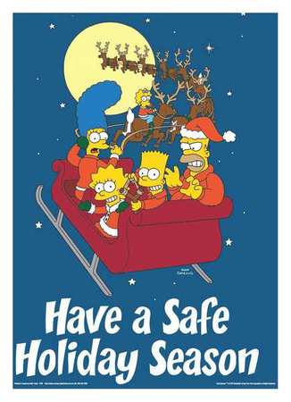 Smpsns Sfty Pstr,have A Safe Holiday,eng