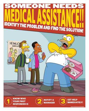 Simpsons Safety Poster,someone Needs,eng