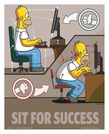 Simpsons Safety Pstr,sit For Success,eng