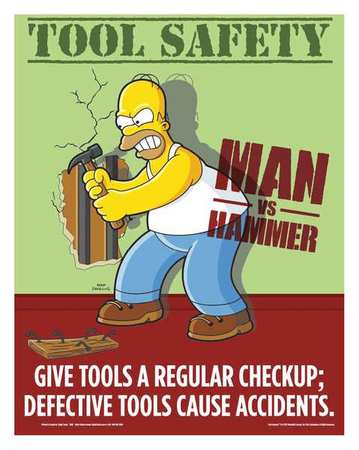 Simpsons Safety Poster,tool Safety,eng (