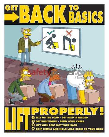 Simpsons Safety Poster,get Back To,eng (