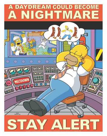 Simpsons Safety Pstr,a Daydream Could,en