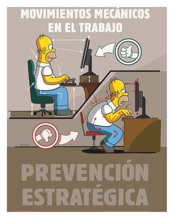 Simpsons Safety Poster,mecanicos,sp (1 U