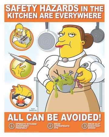 Simpsons Safety Poster,safety Hazards,en