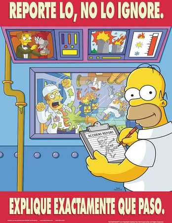 Simpsons Safety Poster,reporte Lo,sp (1