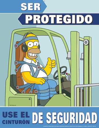 Simpsons Safety Pstr,estar Protegido,sp