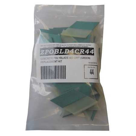 Polishing Replacement Kit,6in,green,pk44