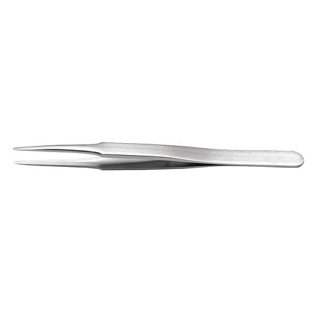 Tweezers,economy,4-3/4in,flat, Round (1