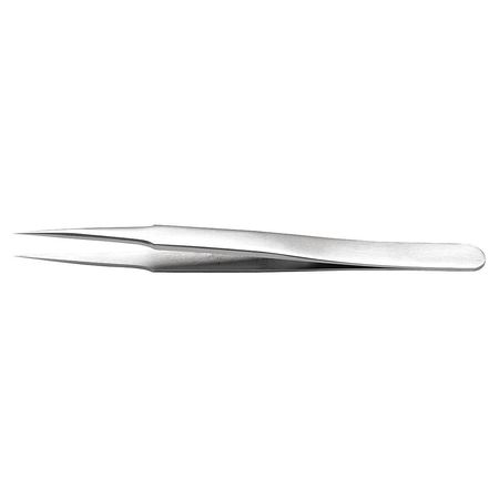 Tweezers,h-precision,4-3/4in,0.008in Tip