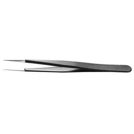 Tweezers,esd Epoxy Coat,4-1/4in,v. Sharp