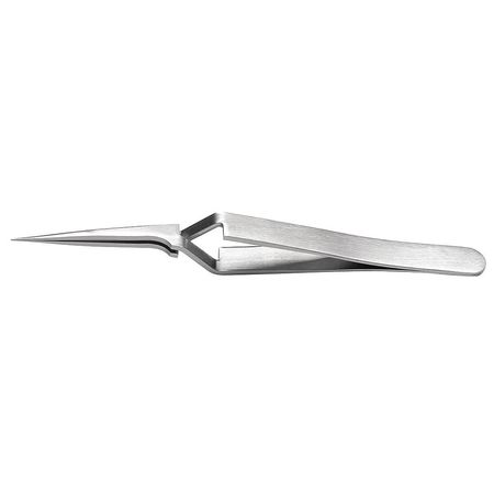 Tweezers,reverse Action,4-1/2in,ex. Fine