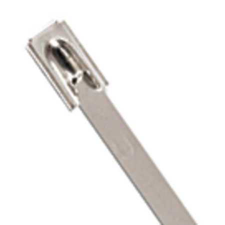 Cable Tie,standard,7.9 In.,silver,pk50 (