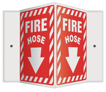 Fire Hose Sign,12x14in (1 Units In Ea)